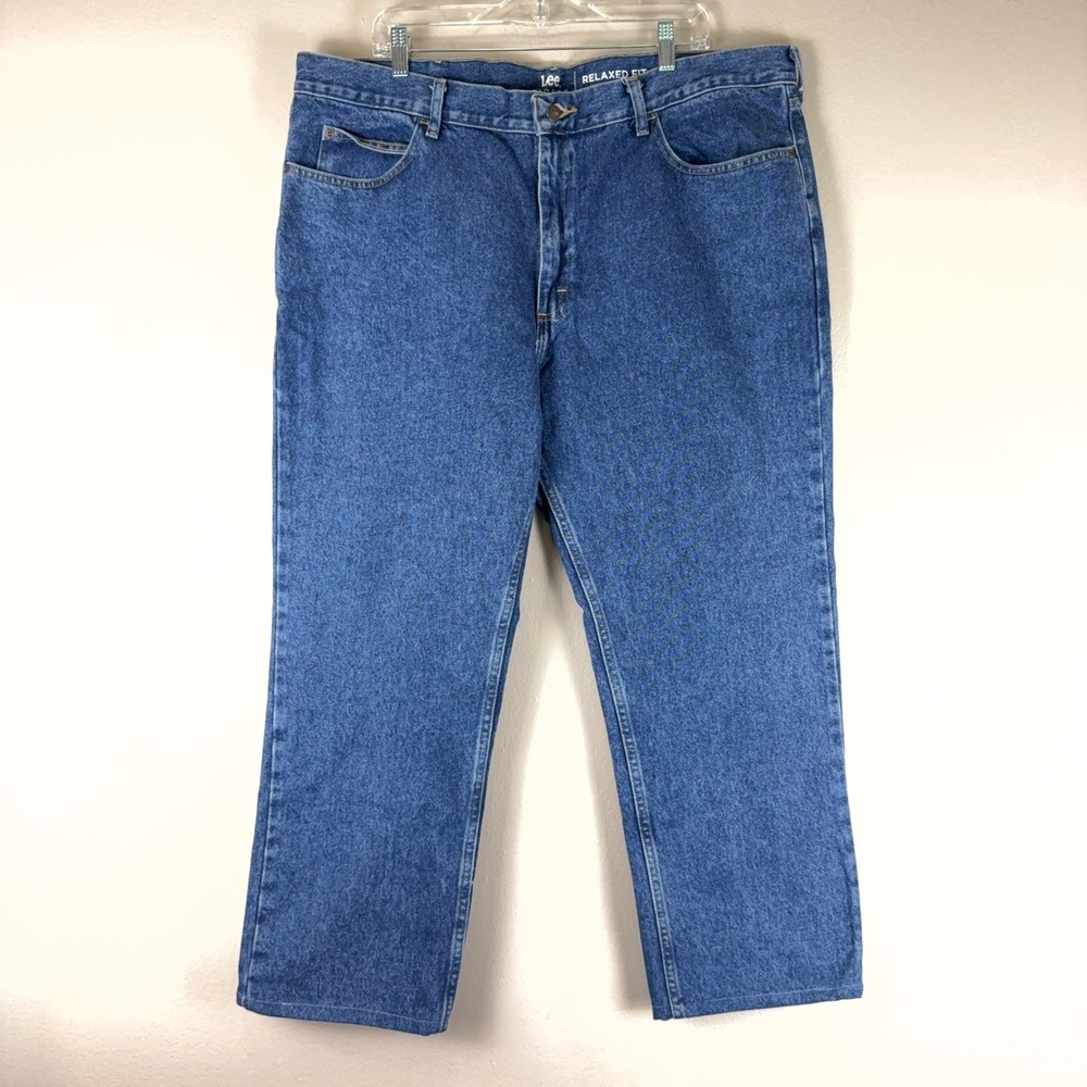 Lee Riders Mens Relaxed Fit Straight Leg Jeans Blue Denim 42x32 J255-071826